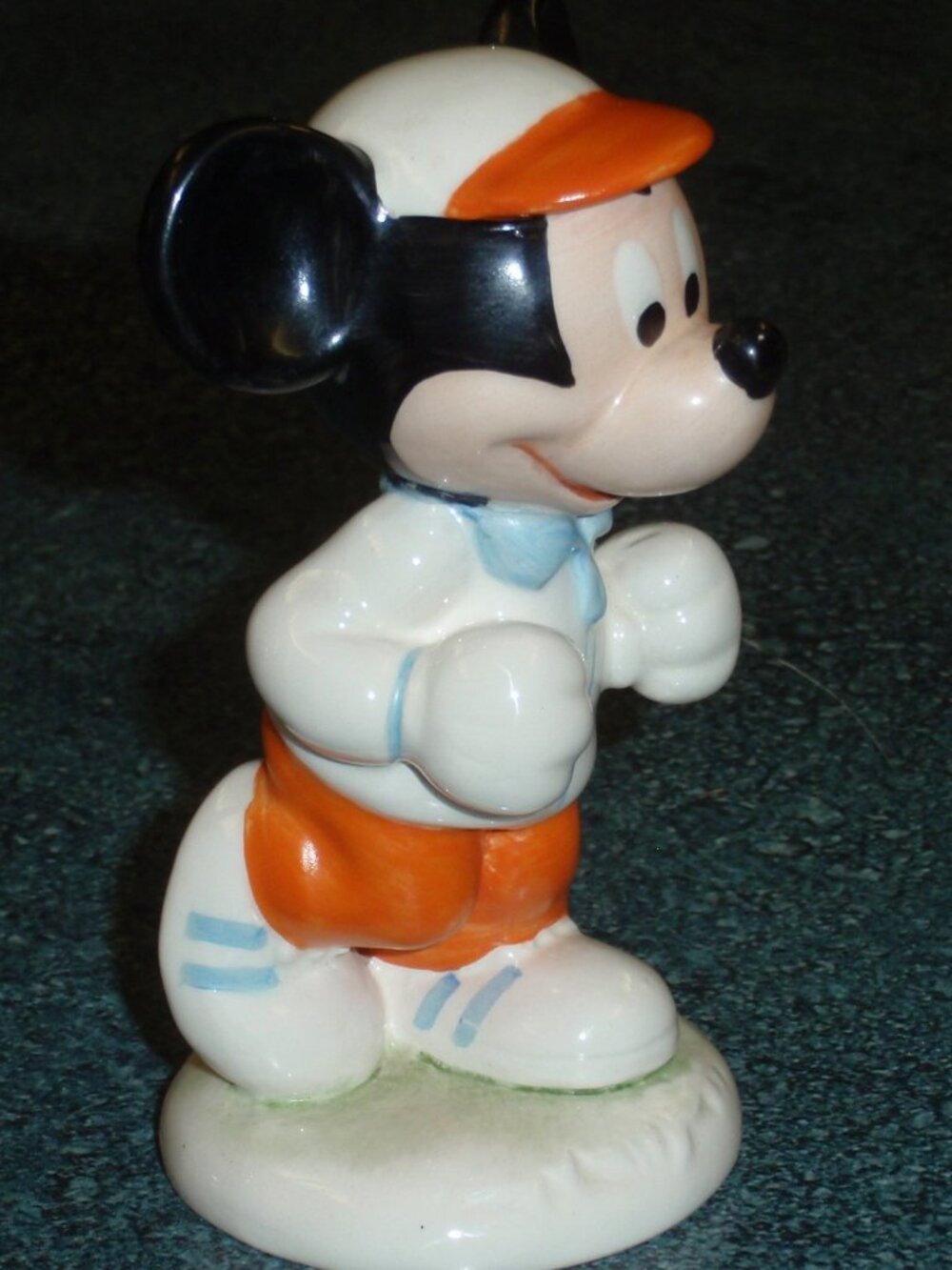 "Mickey Mouse Jogging" Goebel Walt Disney Figurine #17216 Germany Christmas Gift